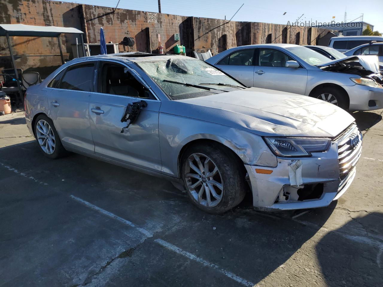 2019 Audi A4 Premium Silver vin: WAUGMAF44KN004283