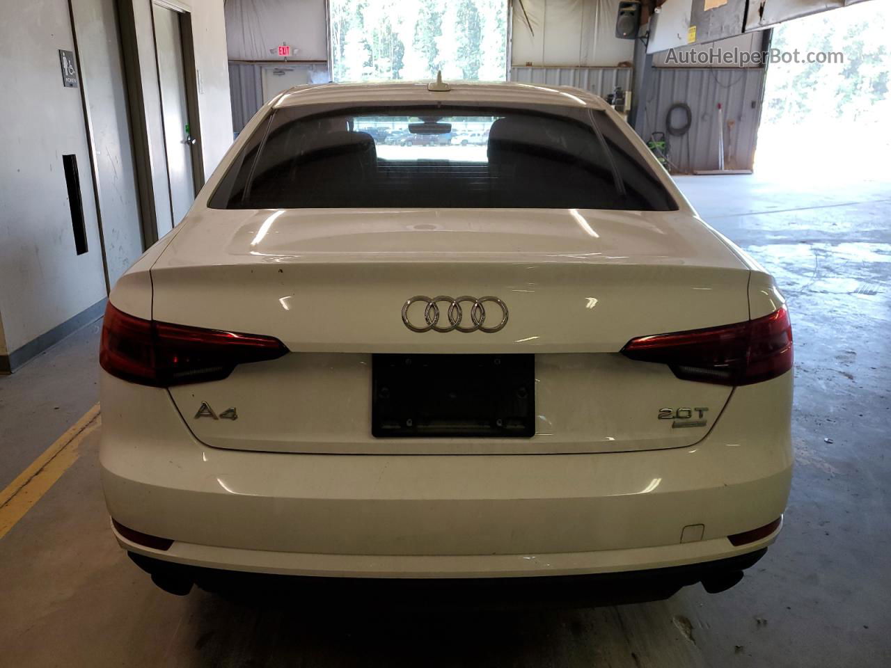 2017 Audi A4 Ultra Premium White vin: WAUGMAF45HN067417