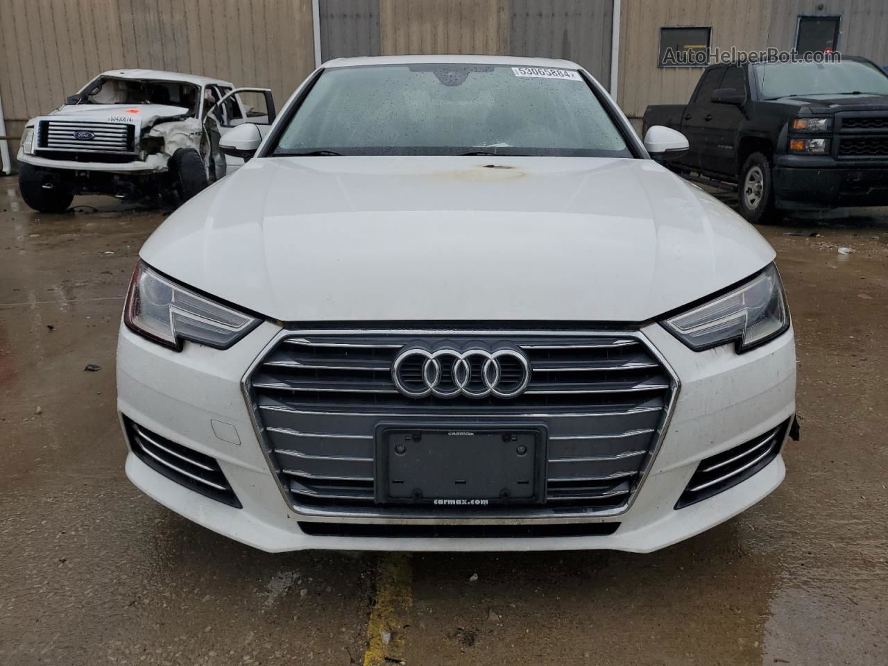 2017 Audi A4 Ultra Premium White vin: WAUGMAF45HN072228