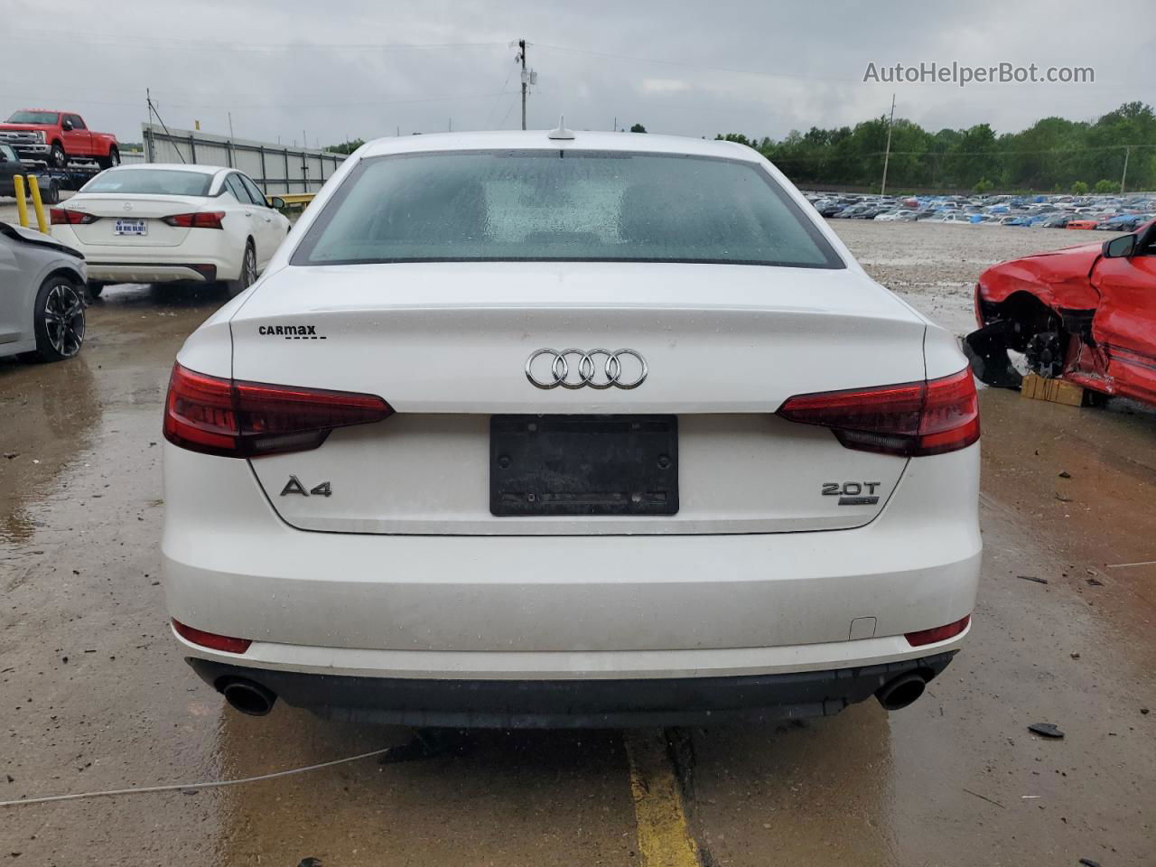 2017 Audi A4 Ultra Premium White vin: WAUGMAF45HN072228