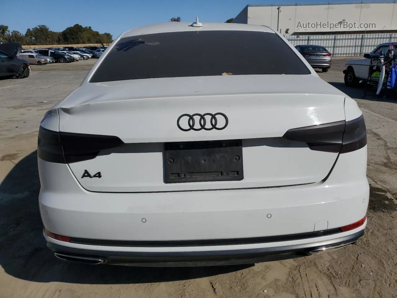 2019 Audi A4 Premium White vin: WAUGMAF45KA074172