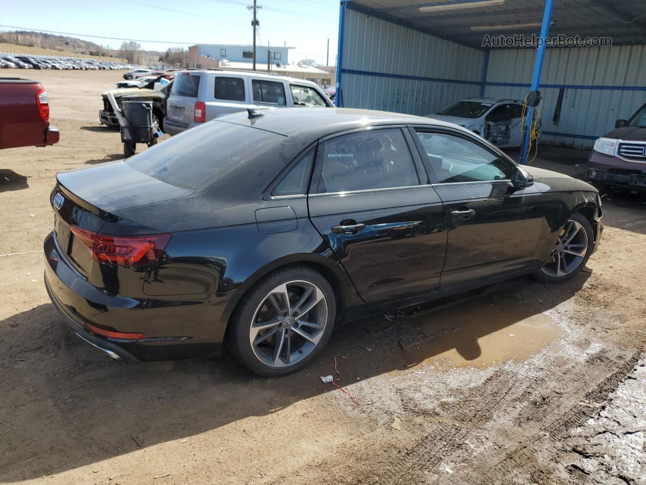 2019 Audi A4 Premium Черный vin: WAUGMAF45KA120227