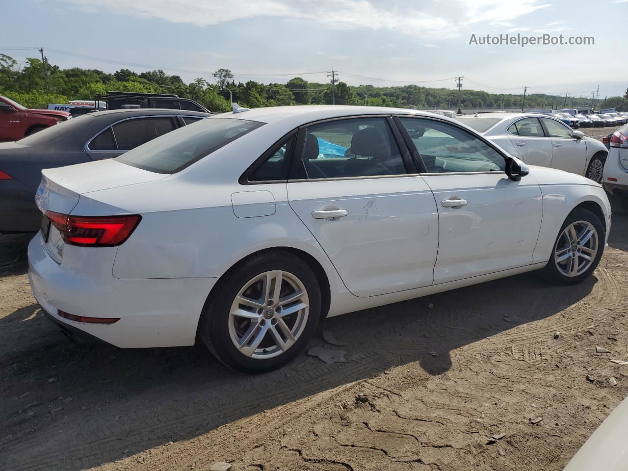 2017 Audi A4 Ultra Premium White vin: WAUGMAF46HA177027