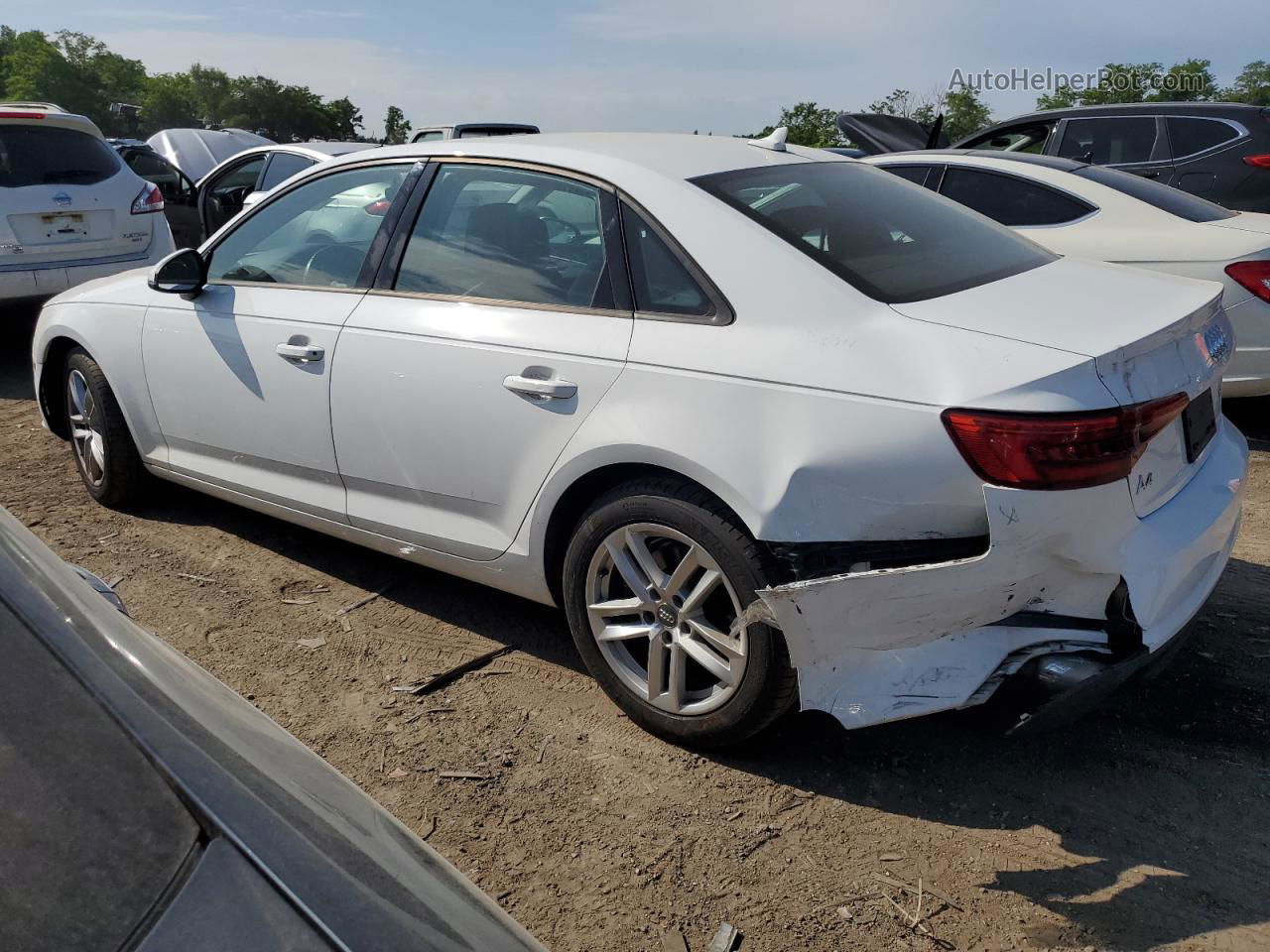 2017 Audi A4 Ultra Premium White vin: WAUGMAF46HA177027