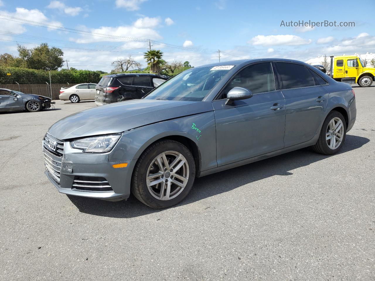 2017 Audi A4 Ultra Premium Gray vin: WAUGMAF46HN043451