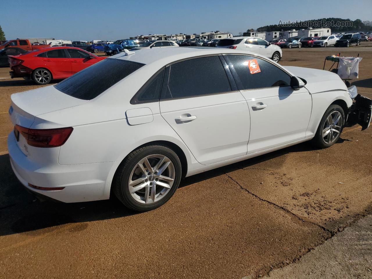 2017 Audi A4 Ultra Premium White vin: WAUGMAF46HN044163