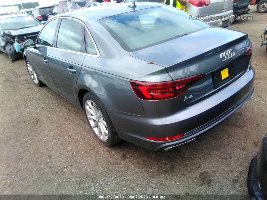 2019 Audi A4 40 Premium/40 Titanium Premium Gray vin: WAUGMAF46KA015728