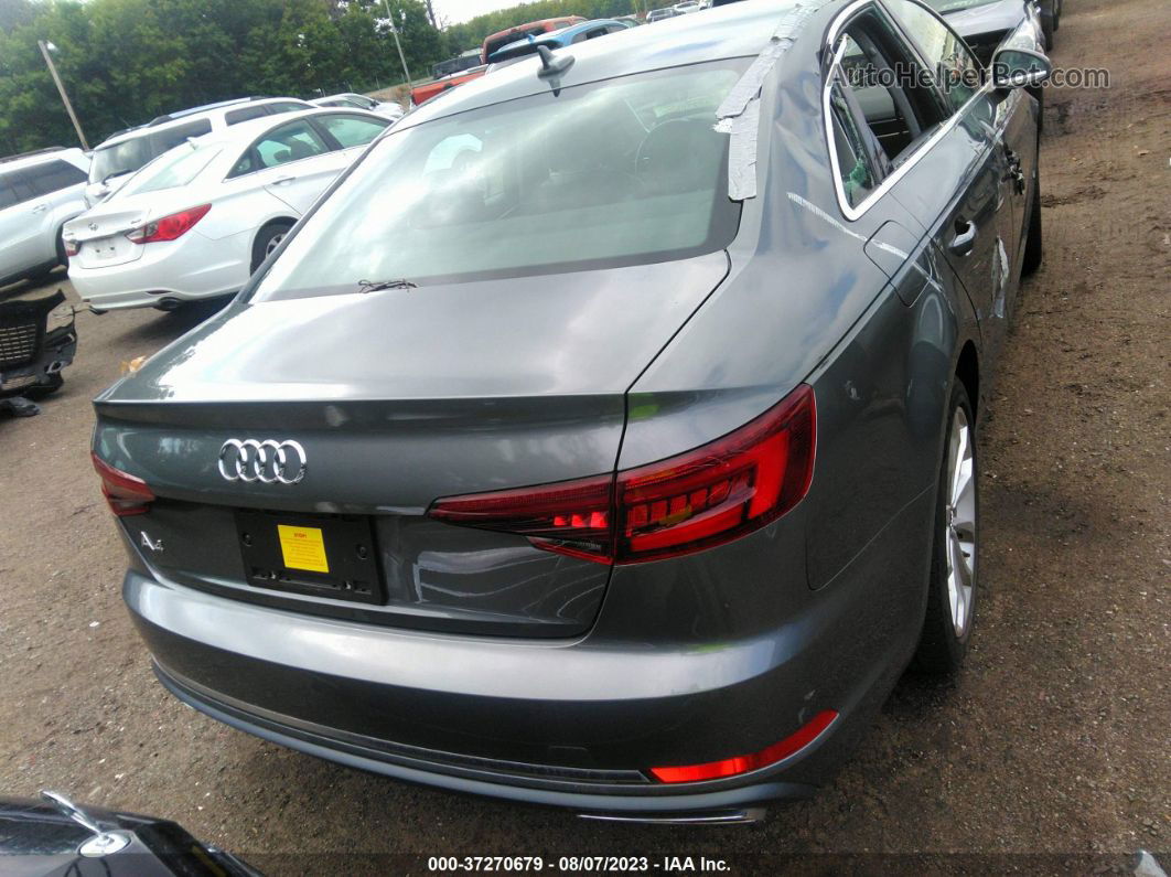 2019 Audi A4 40 Premium/40 Titanium Premium Gray vin: WAUGMAF46KA015728