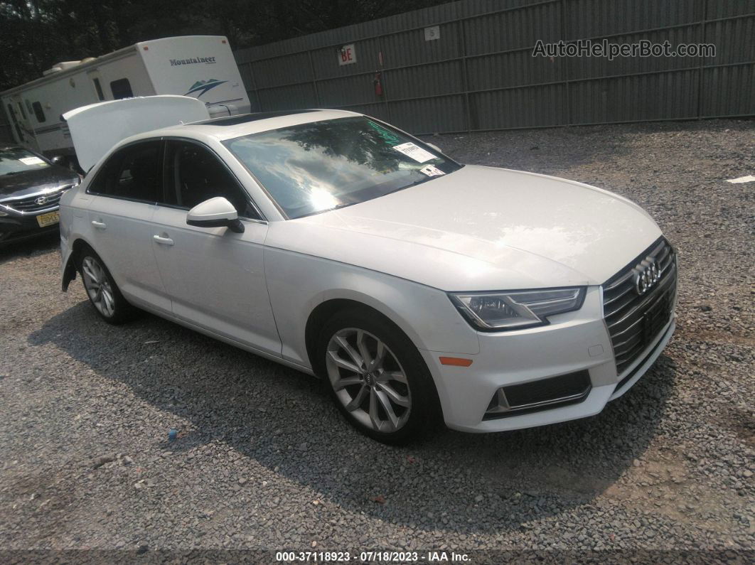 2019 Audi A4 Premium/titanium Premium White vin: WAUGMAF46KN010733