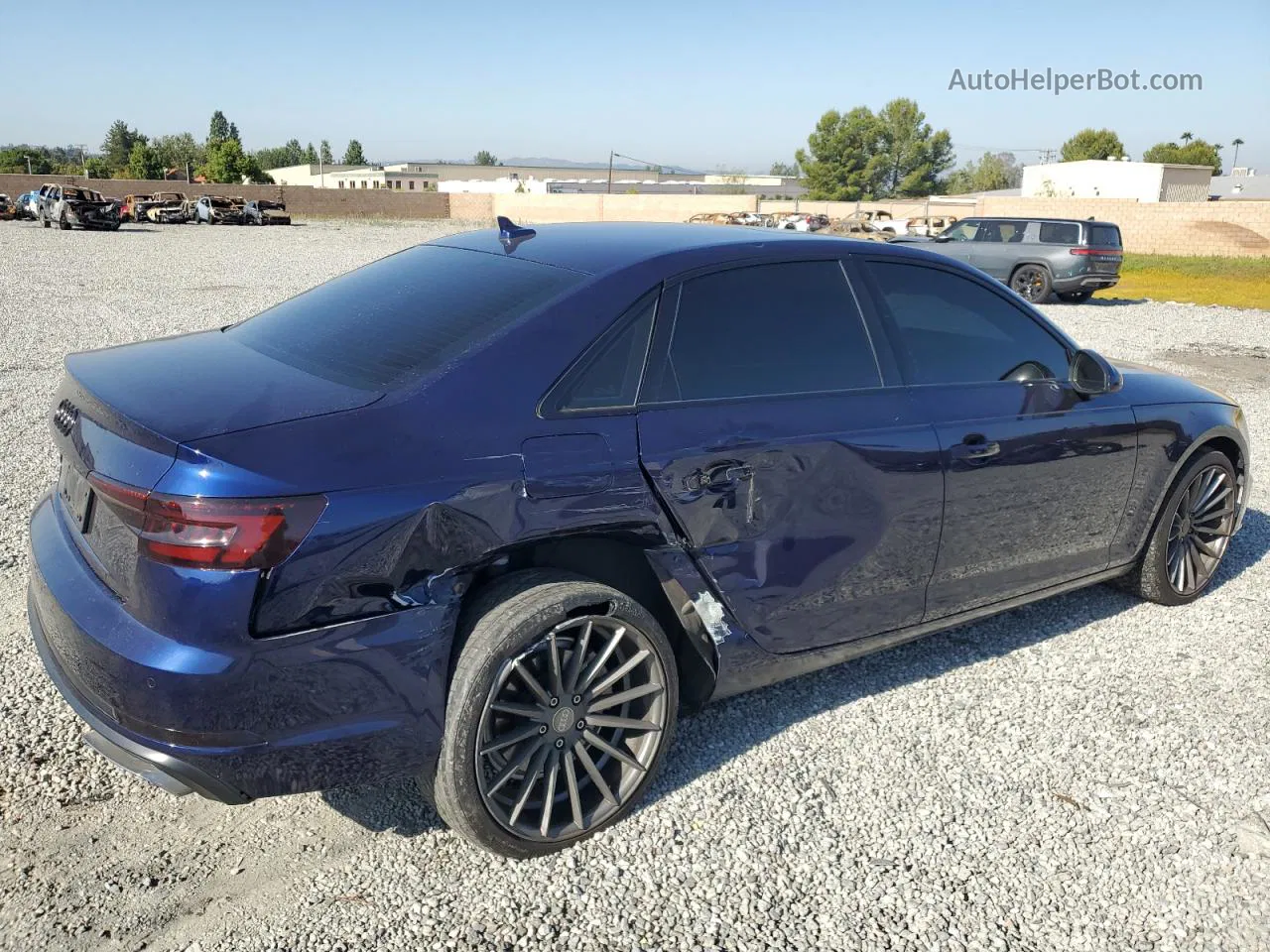 2019 Audi A4 Premium Синий vin: WAUGMAF46KN012062