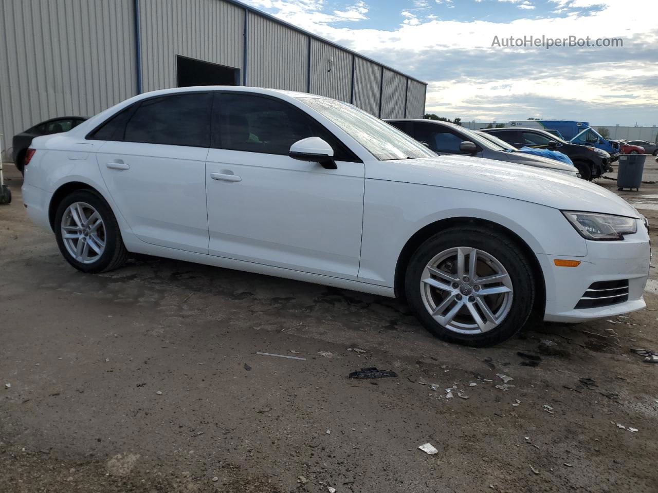 2017 Audi A4 Ultra Premium White vin: WAUGMAF47HN033186