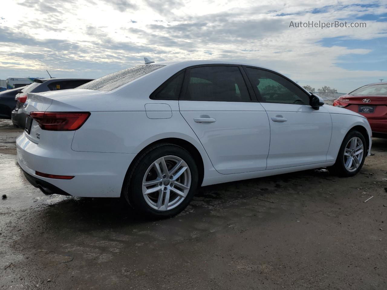 2017 Audi A4 Ultra Premium White vin: WAUGMAF47HN033186