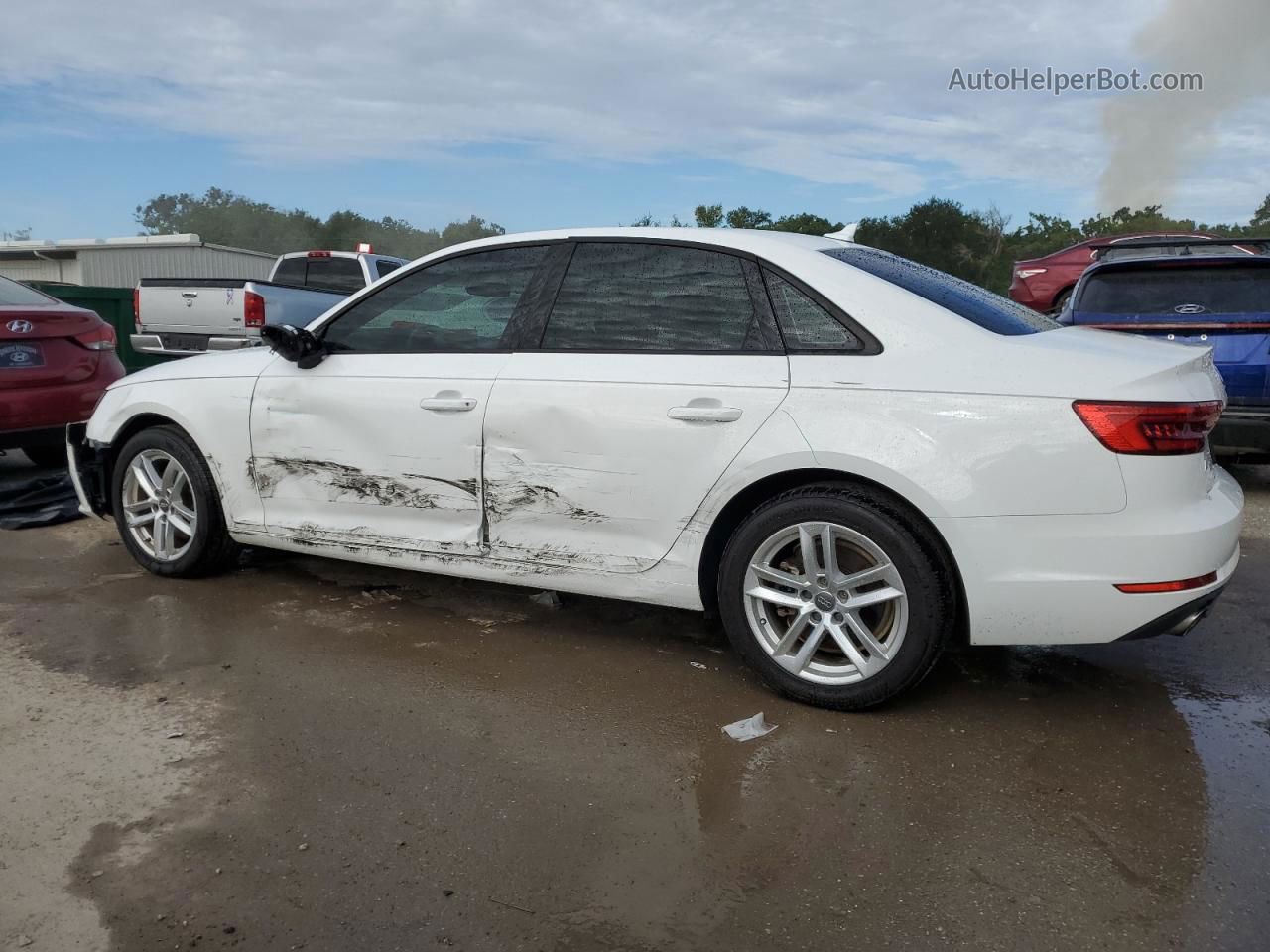 2017 Audi A4 Ultra Premium White vin: WAUGMAF47HN033186