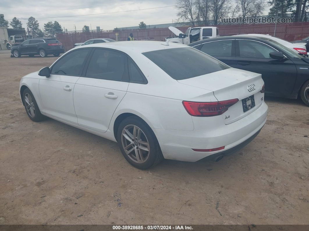 2017 Audi A4 2.0t Ultra Premium White vin: WAUGMAF48HA142263