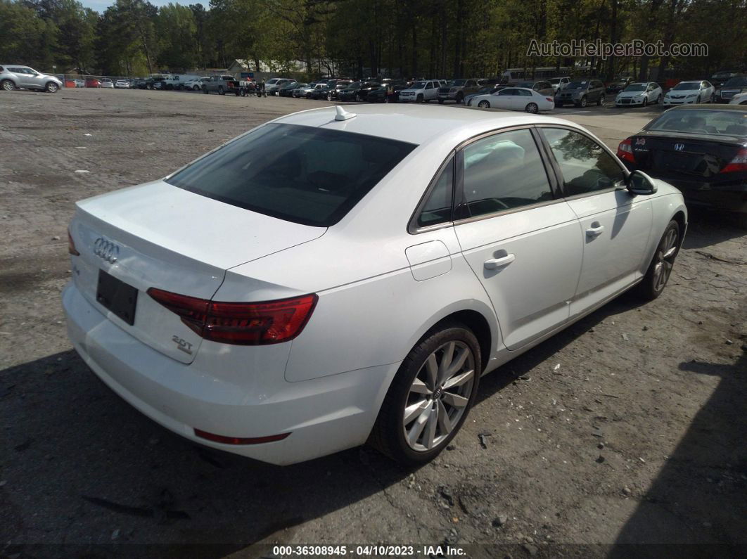 2017 Audi A4 Ultra Premium White vin: WAUGMAF48HA179135