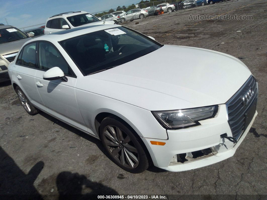 2017 Audi A4 Ultra Premium White vin: WAUGMAF48HA179135