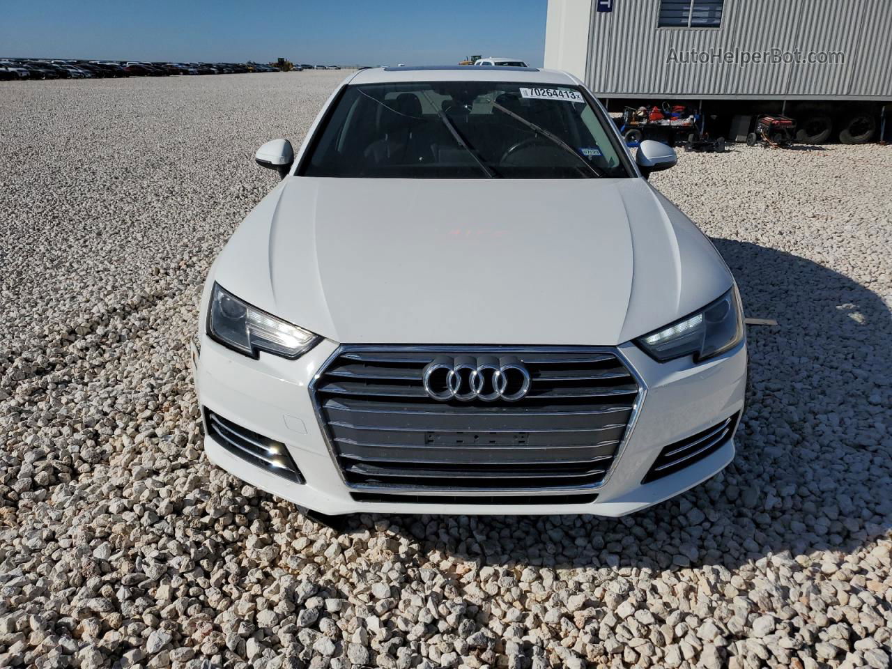 2017 Audi A4 Ultra Premium White vin: WAUGMAF48HN031155