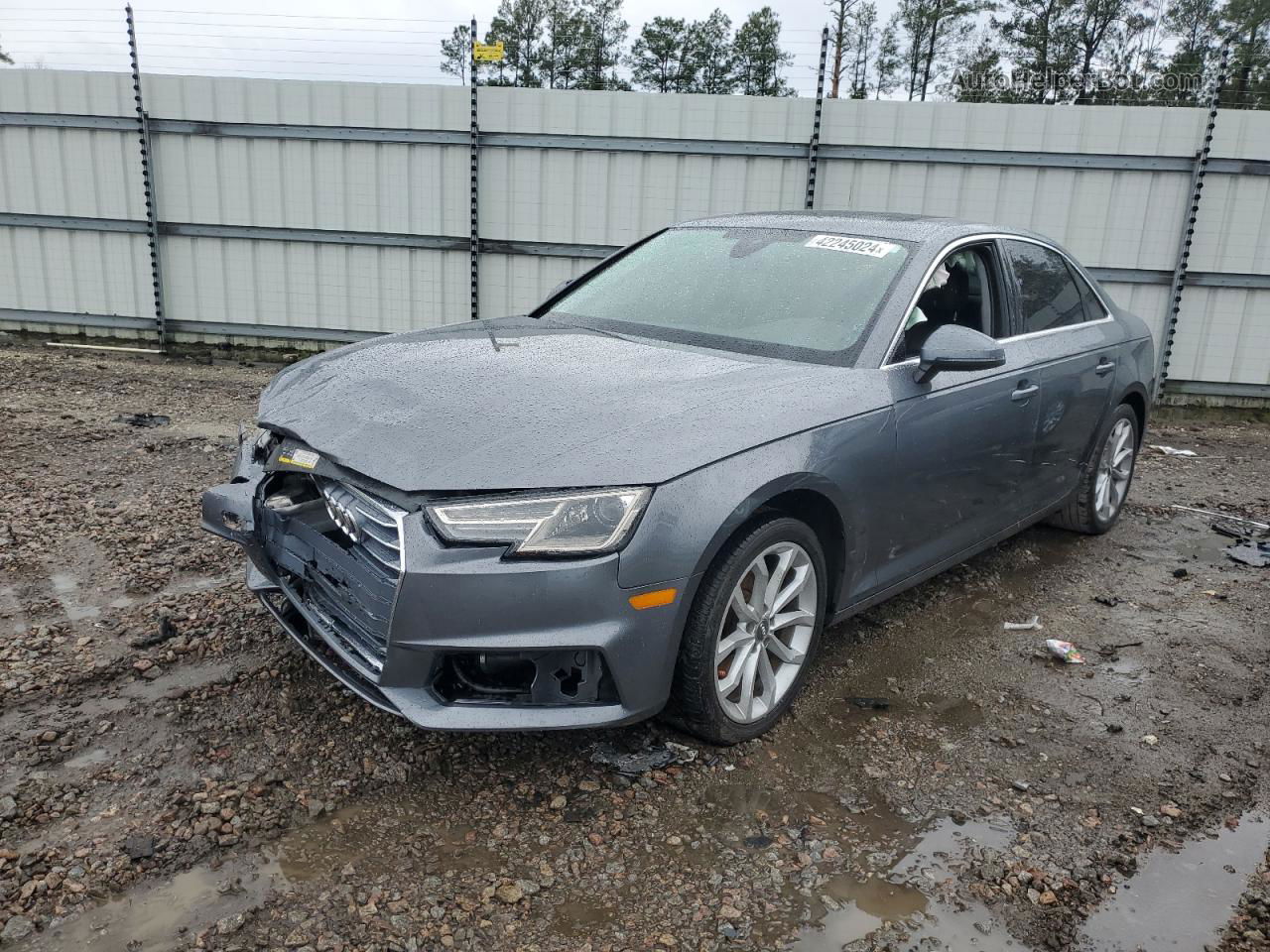 2019 Audi A4 Premium Gray vin: WAUGMAF48KA034412