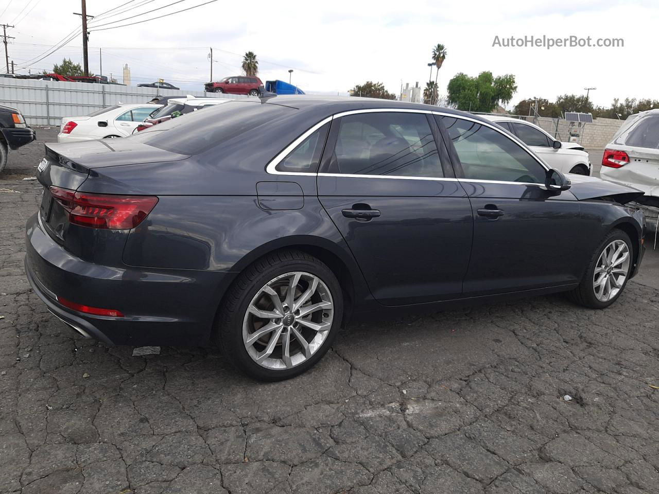 2019 Audi A4 Premium Серый vin: WAUGMAF48KN002584