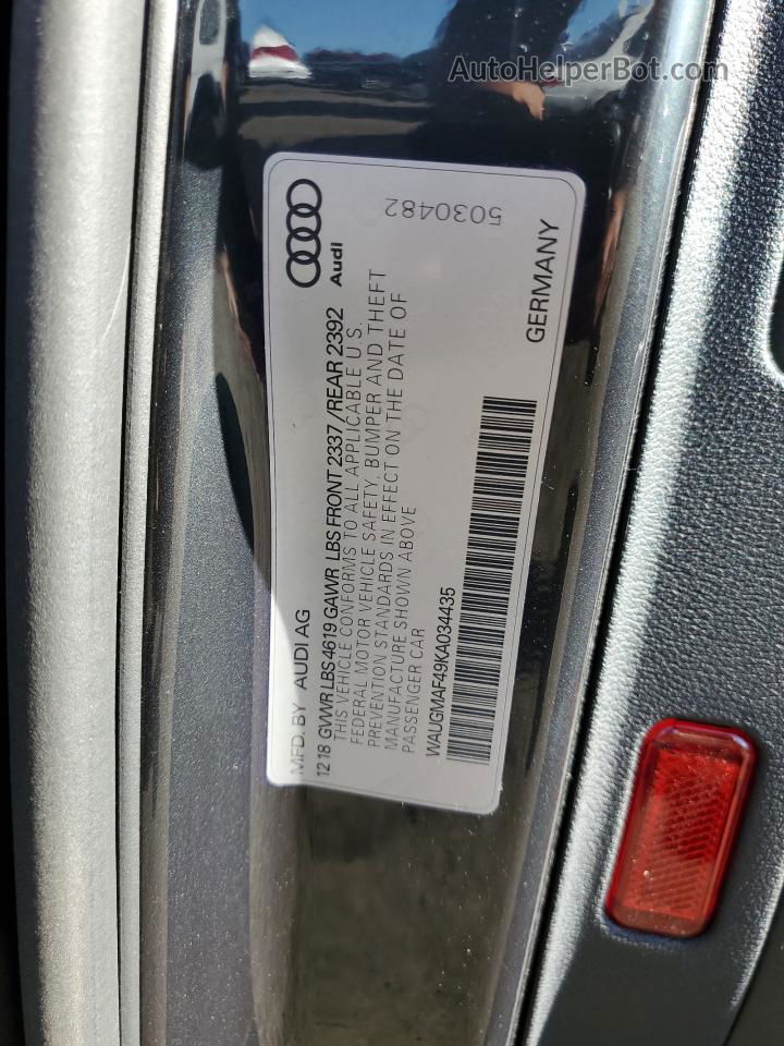 2019 Audi A4 Premium Угольный vin: WAUGMAF49KA034435