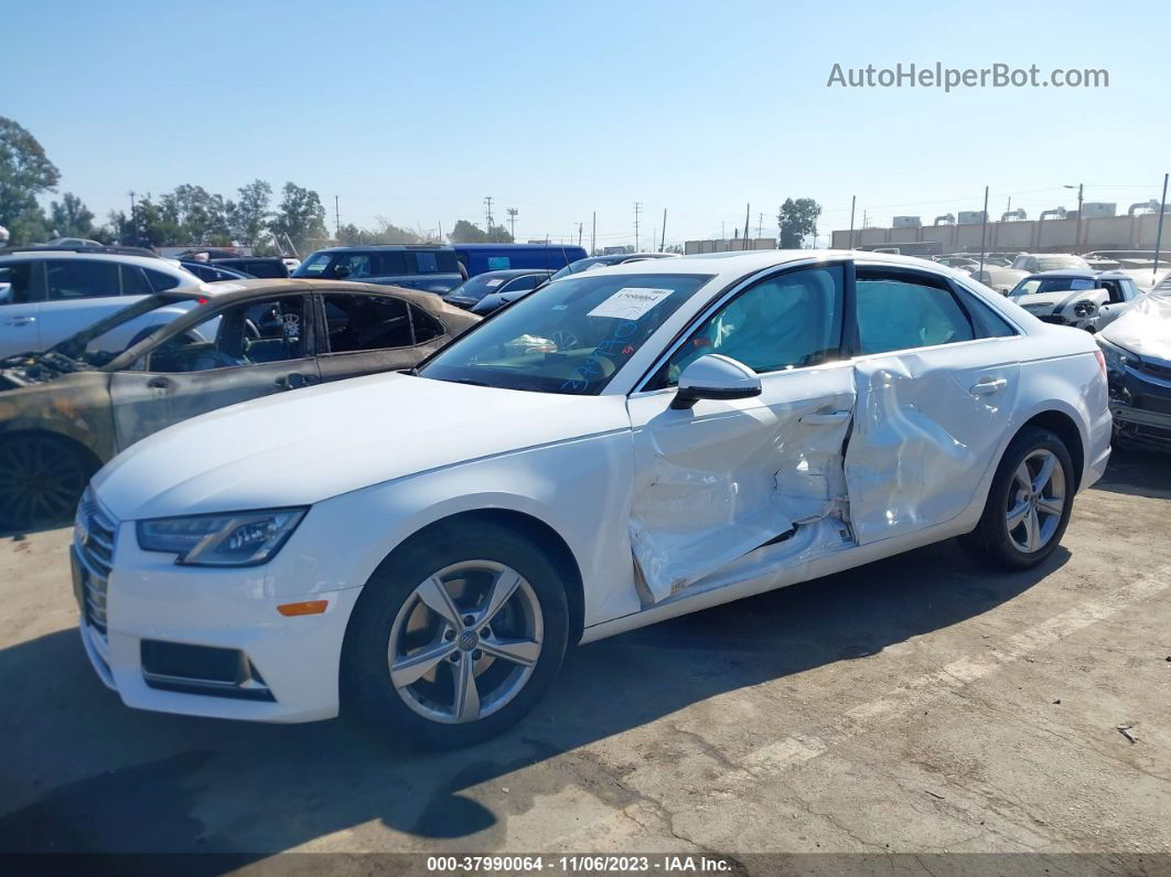 2019 Audi A4 40 Premium/40 Titanium Premium White vin: WAUGMAF49KA086051