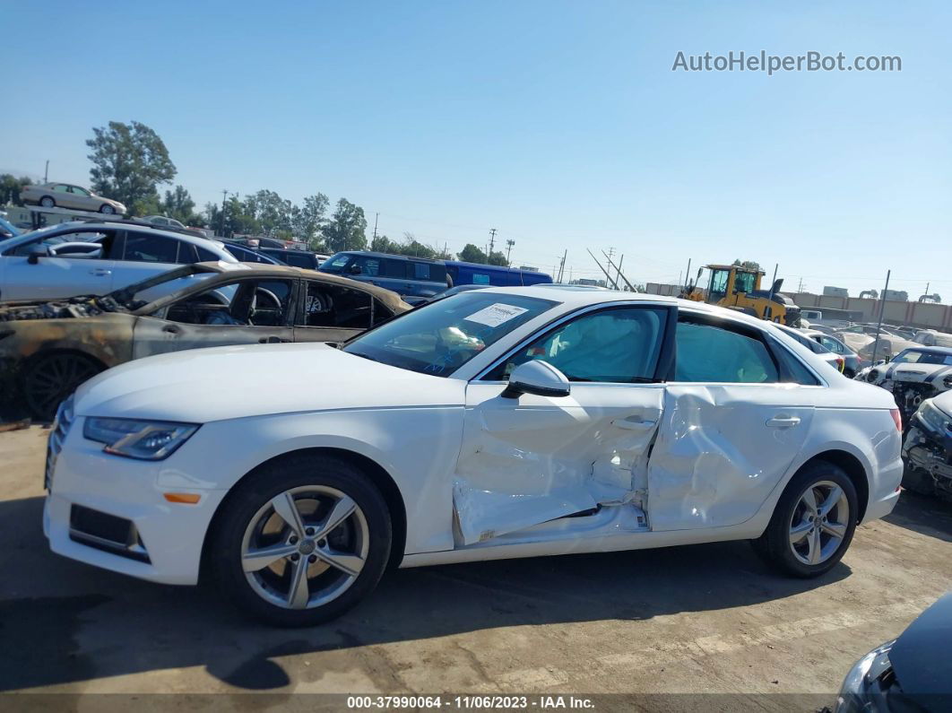 2019 Audi A4 40 Premium/40 Titanium Premium White vin: WAUGMAF49KA086051