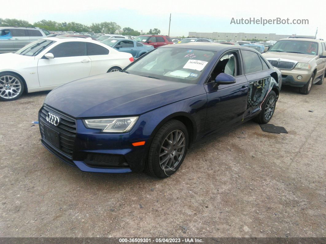 2019 Audi A4 Titanium Premium Blue vin: WAUGMAF4XKA111622