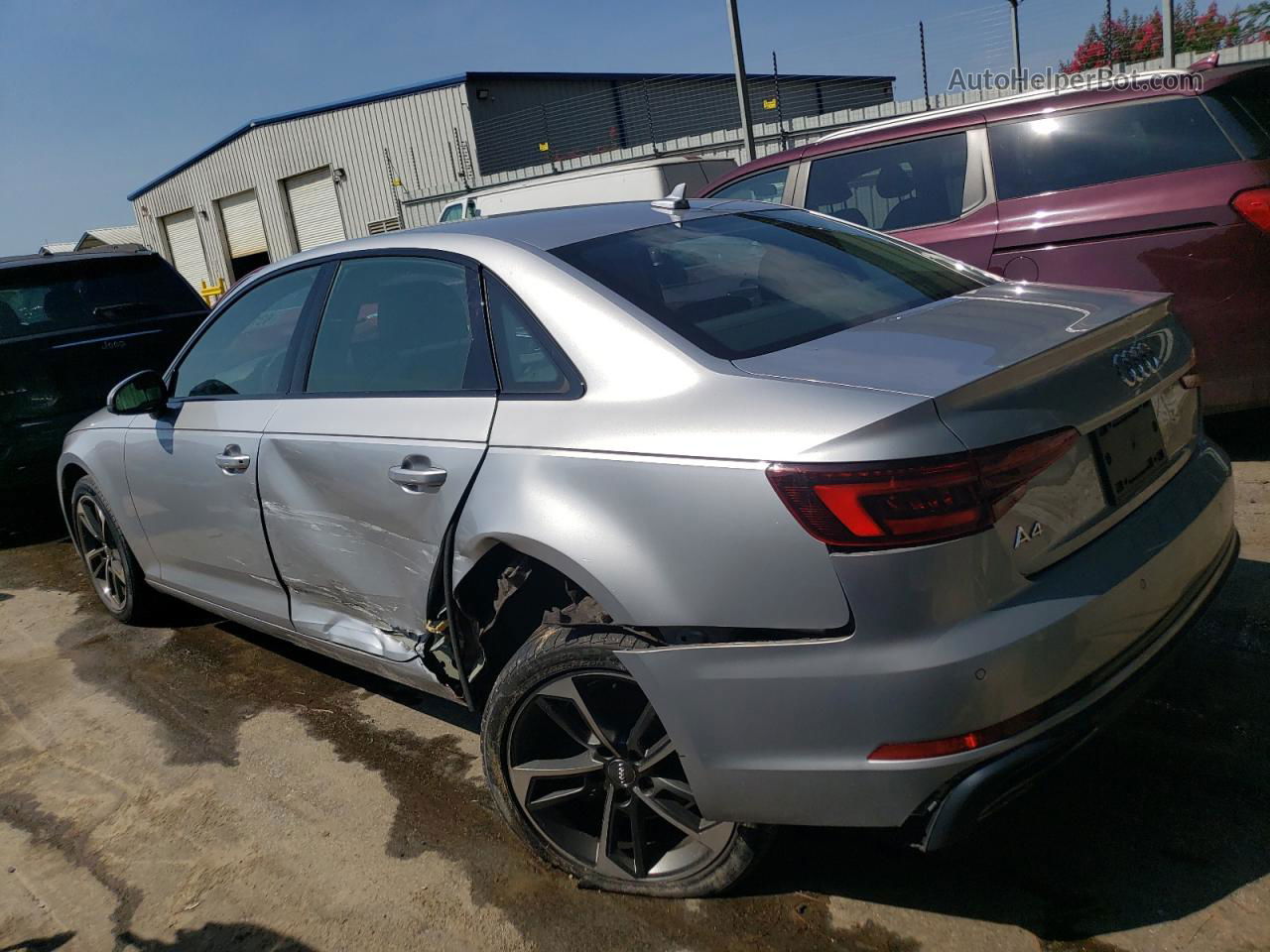 2019 Audi A4 Premium Silver vin: WAUGMAF4XKN017426