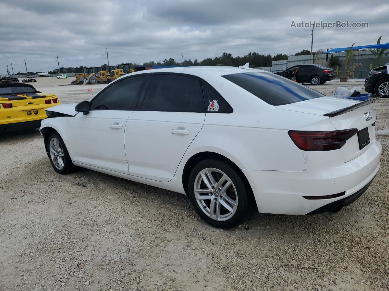 2017 Audi A4 Premium White vin: WAUGNAF44HN014995