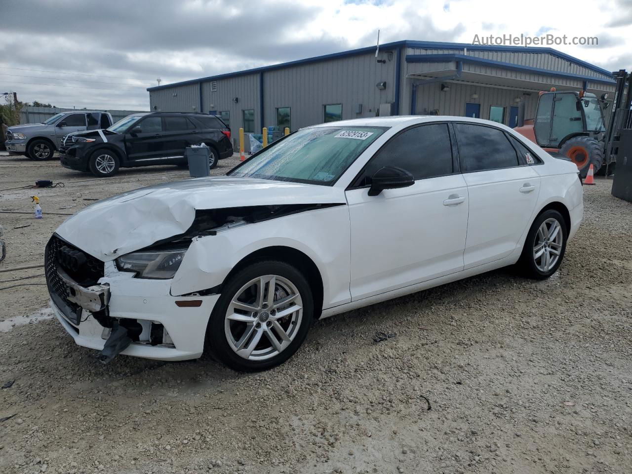 2017 Audi A4 Premium White vin: WAUGNAF44HN014995