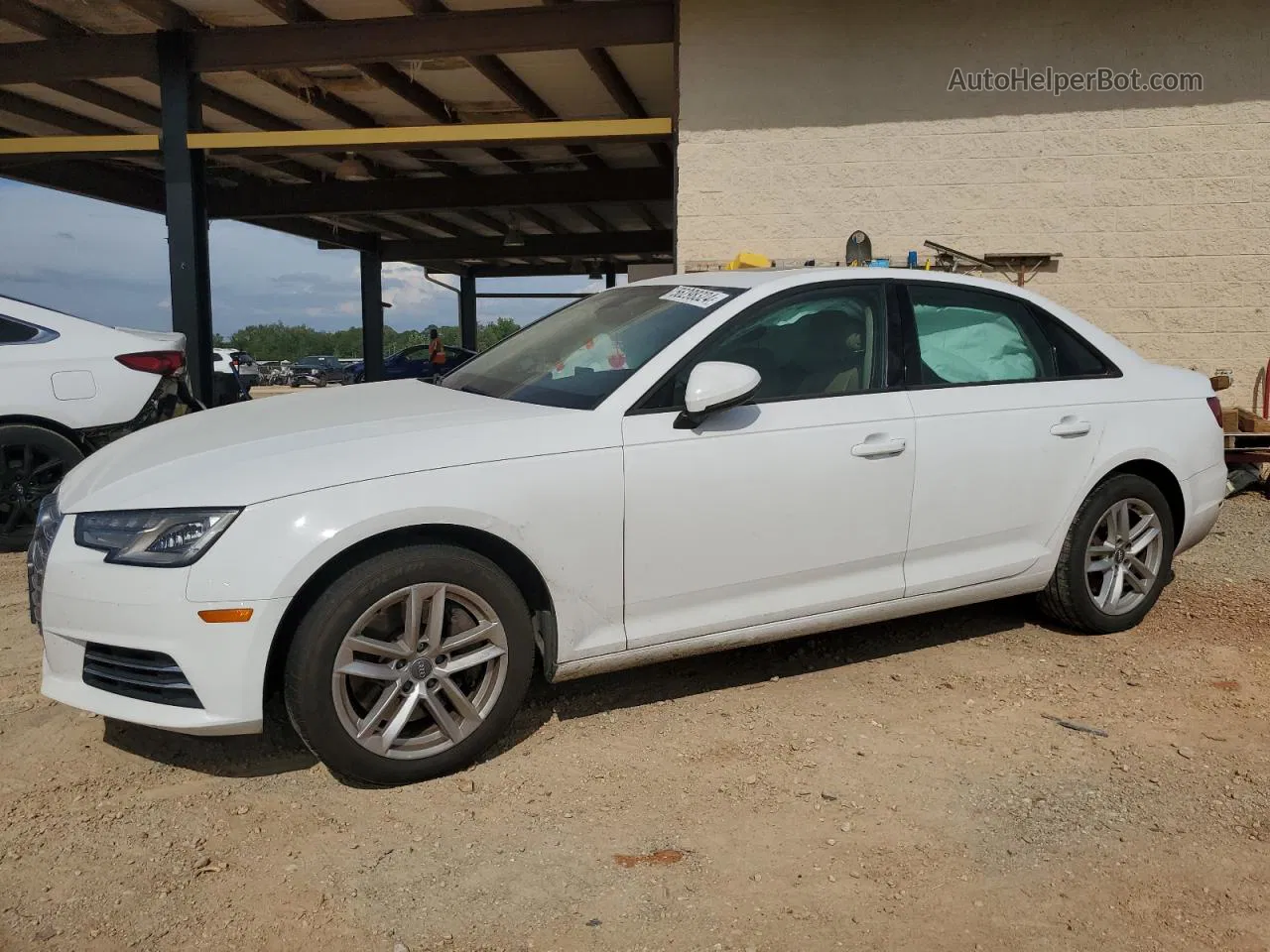 2017 Audi A4 Premium White vin: WAUGNAF44HN056745