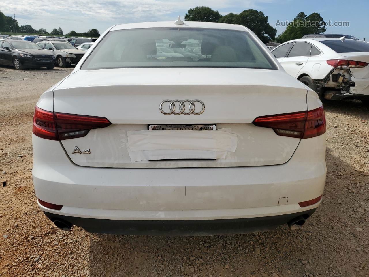 2017 Audi A4 Premium White vin: WAUGNAF44HN056745