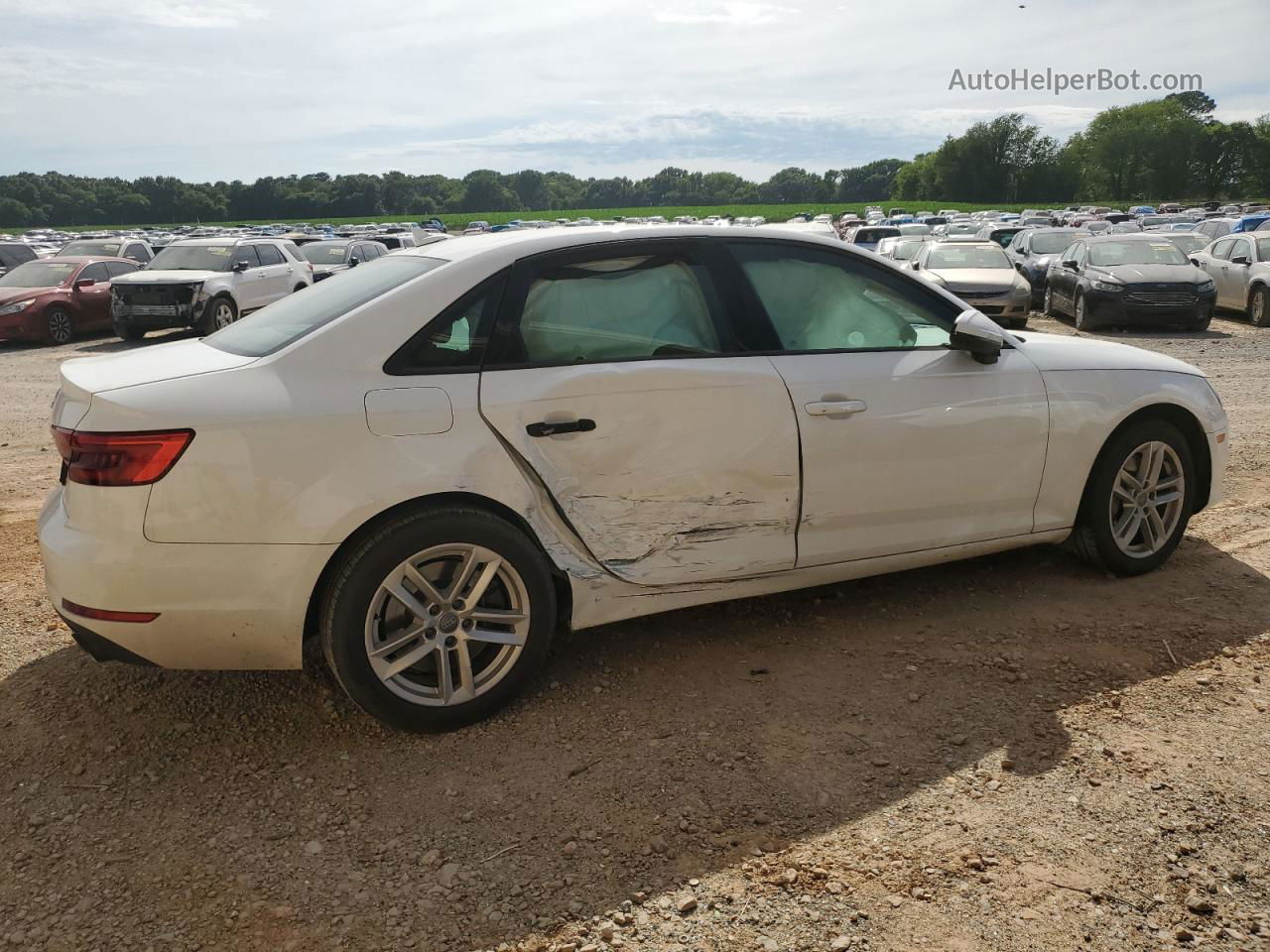 2017 Audi A4 Premium White vin: WAUGNAF44HN056745