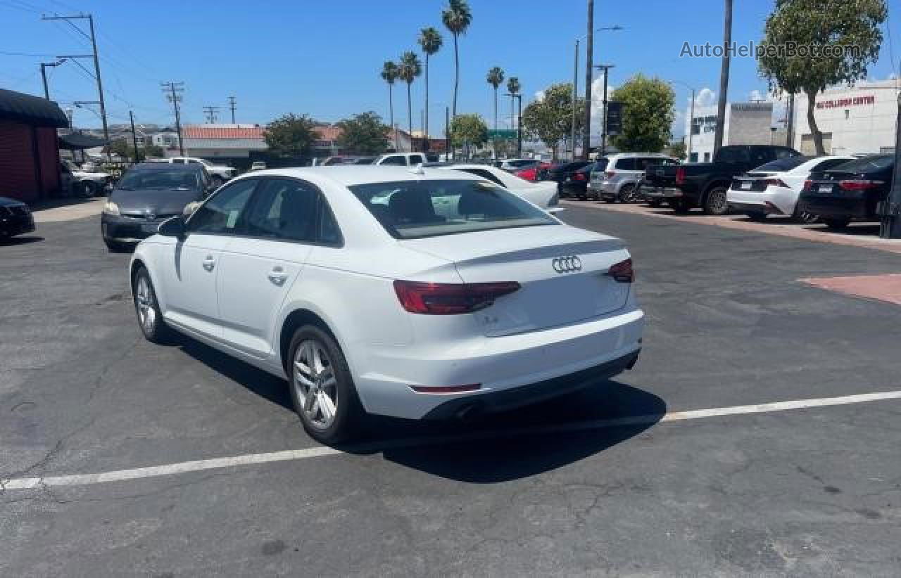 2017 Audi A4 Premium White vin: WAUGNAF48HN000498