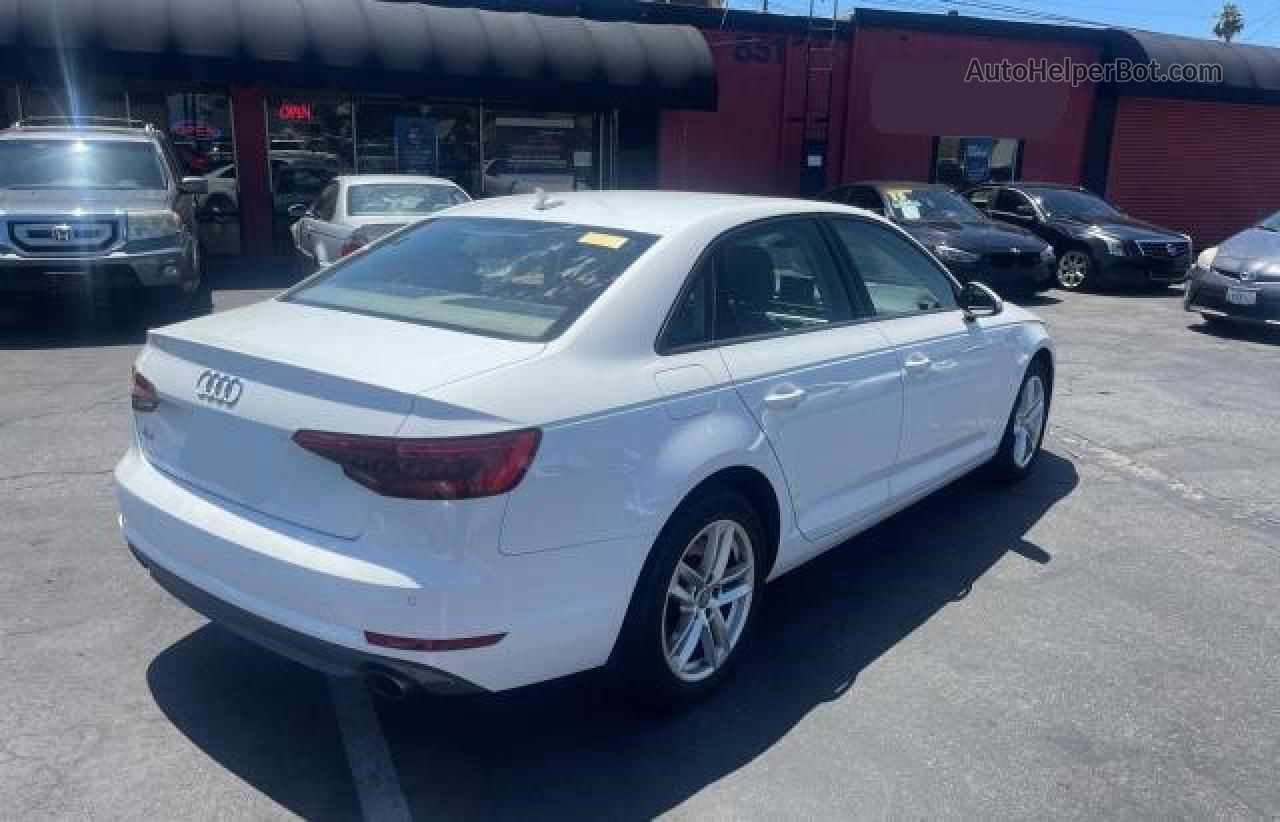 2017 Audi A4 Premium White vin: WAUGNAF48HN000498