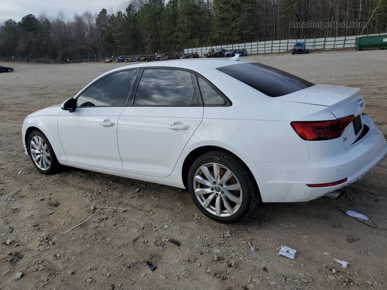 2017 Audi A4 Premium White vin: WAUGNAF4XHN005542