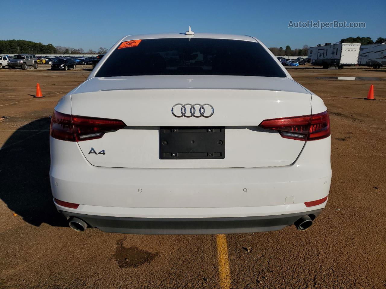 2017 Audi A4 Premium White vin: WAUGNAF4XHN017156