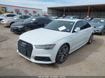 2017 Audi A6 3.0t Premium Plus White vin: WAUH2AFCXHN010454