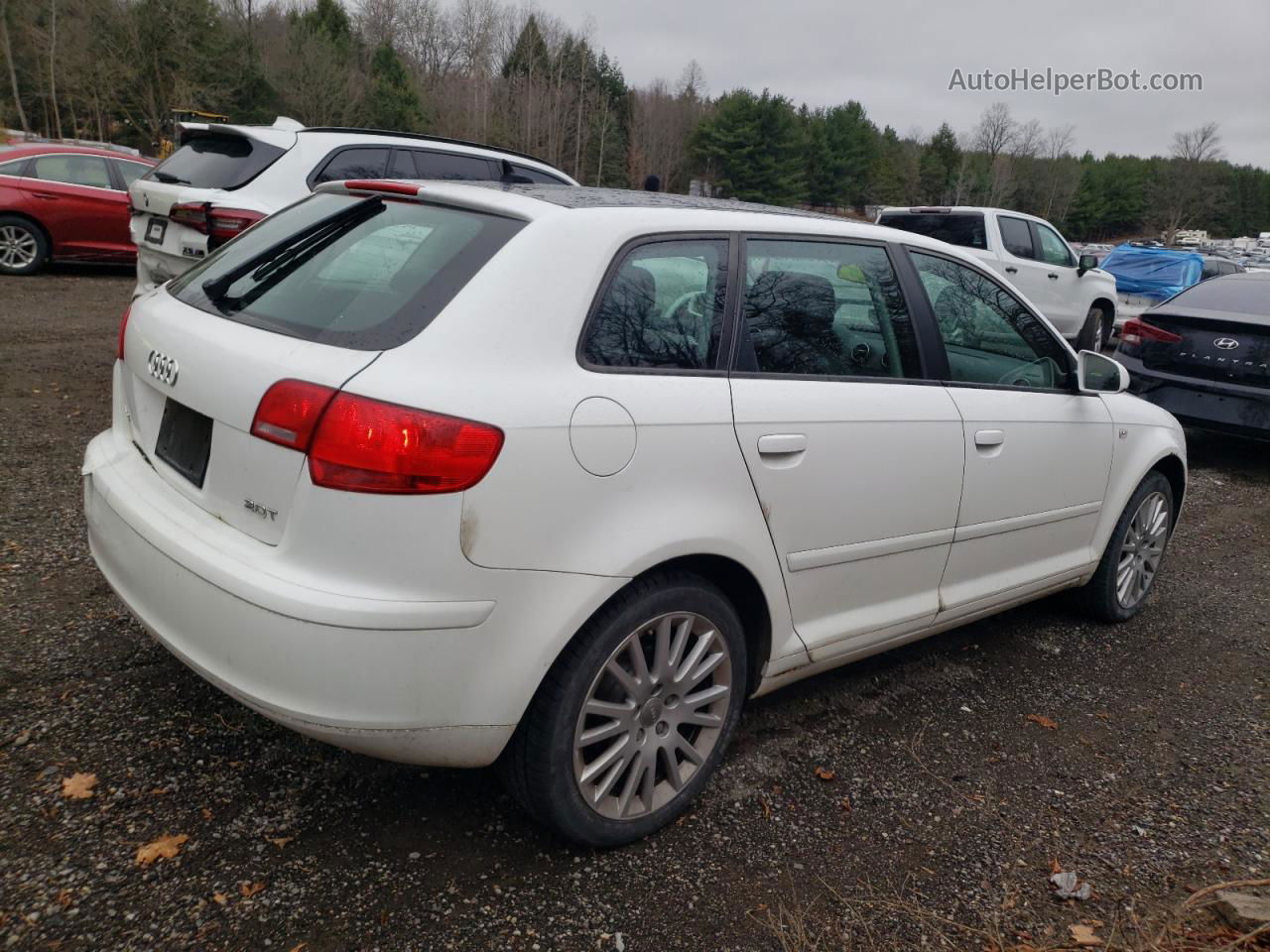 2008 Audi A3 2.0 White vin: WAUHF68P38A154470