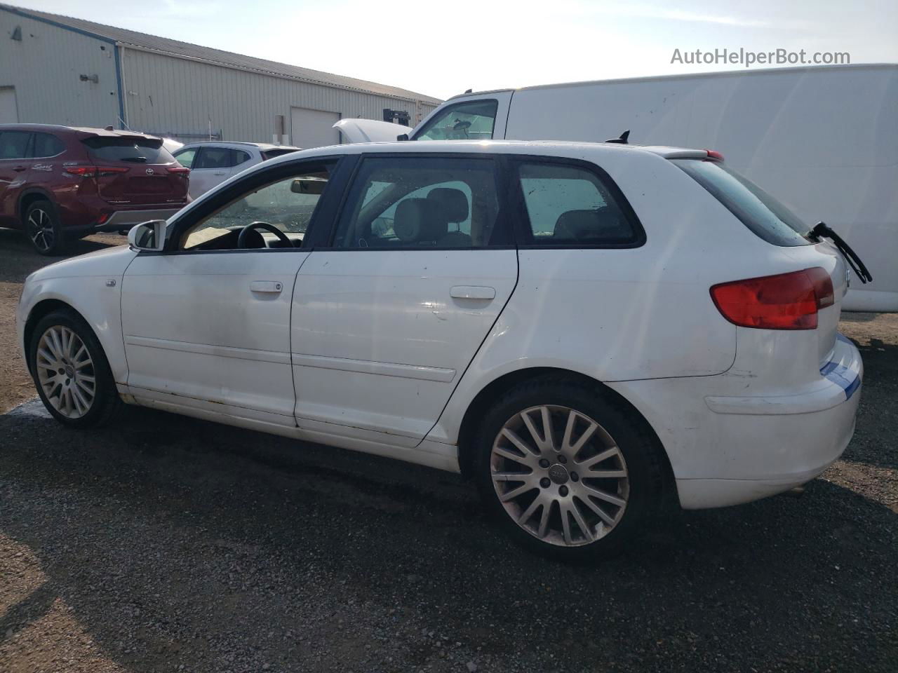 2008 Audi A3 2.0 White vin: WAUHF68P98A059850