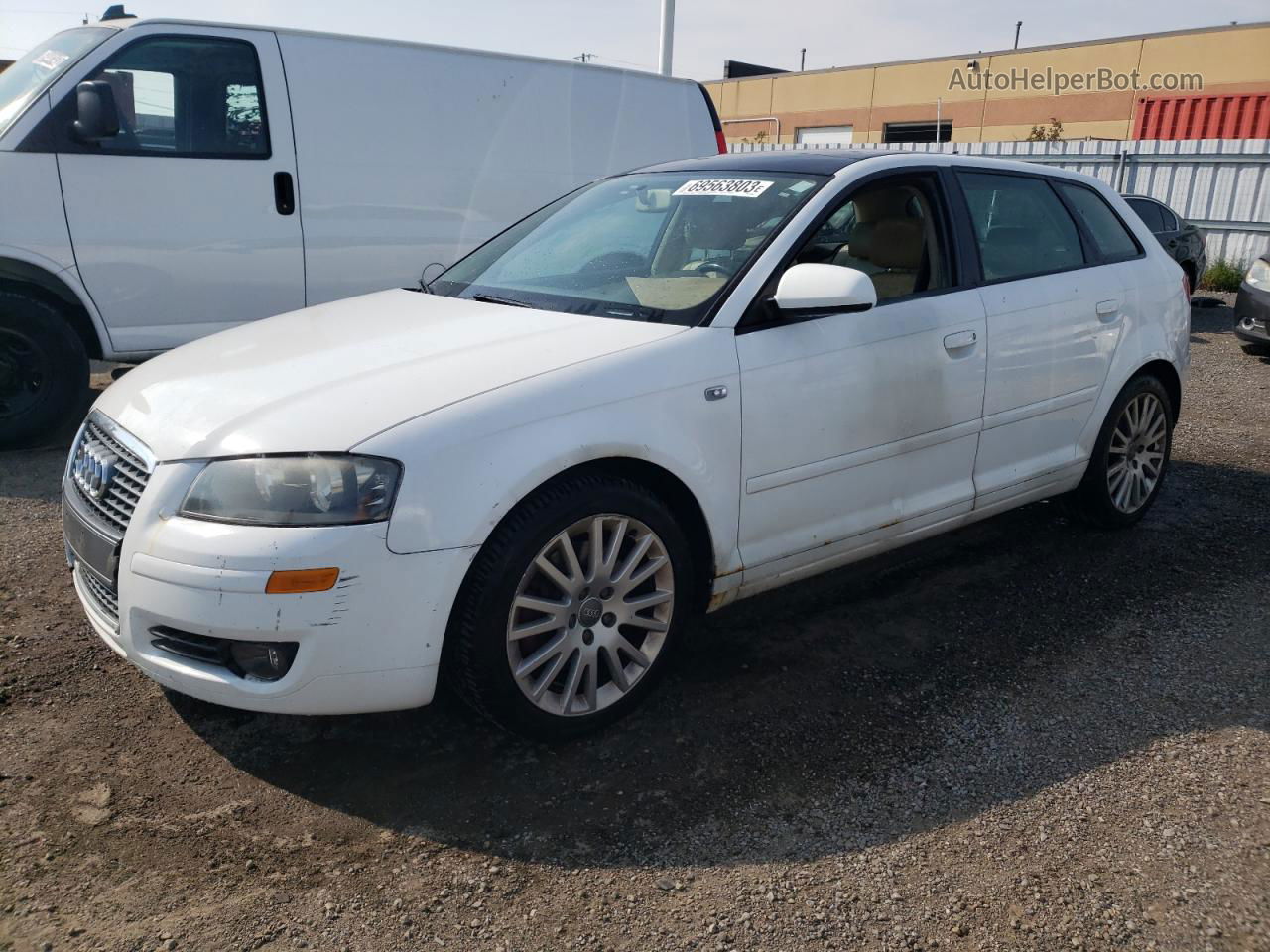 2008 Audi A3 2.0 White vin: WAUHF68P98A059850