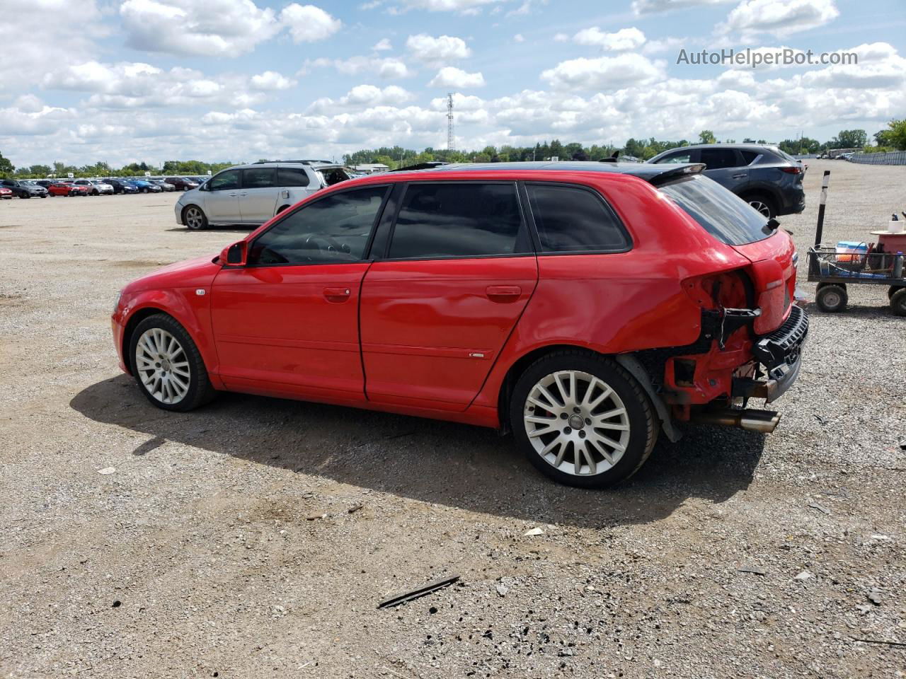 2008 Audi A3 2.0 Red vin: WAUHF68P98A122428