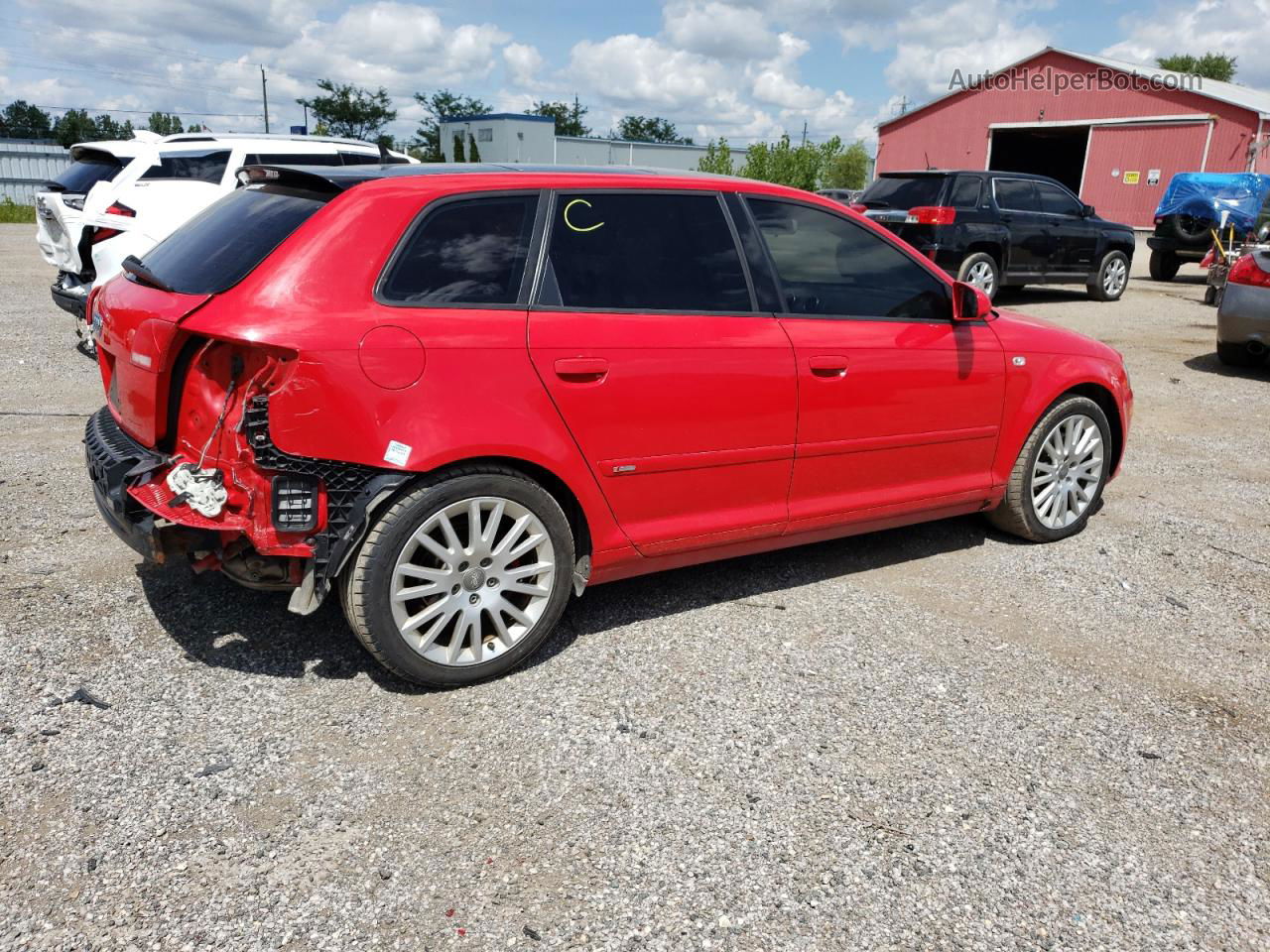 2008 Audi A3 2.0 Red vin: WAUHF68P98A122428