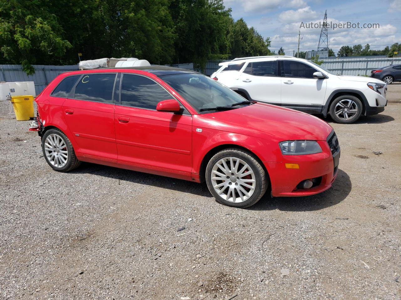 2008 Audi A3 2.0 Red vin: WAUHF68P98A122428