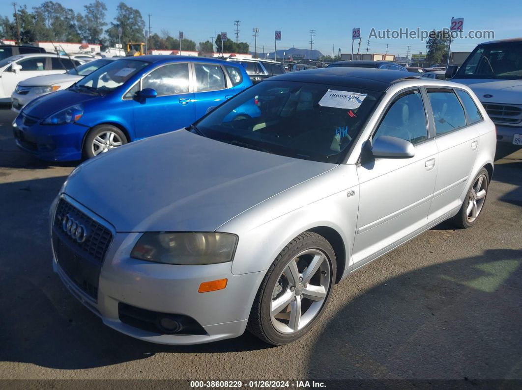 2008 Audi A3 2.0t Silver vin: WAUHF78P08A072119