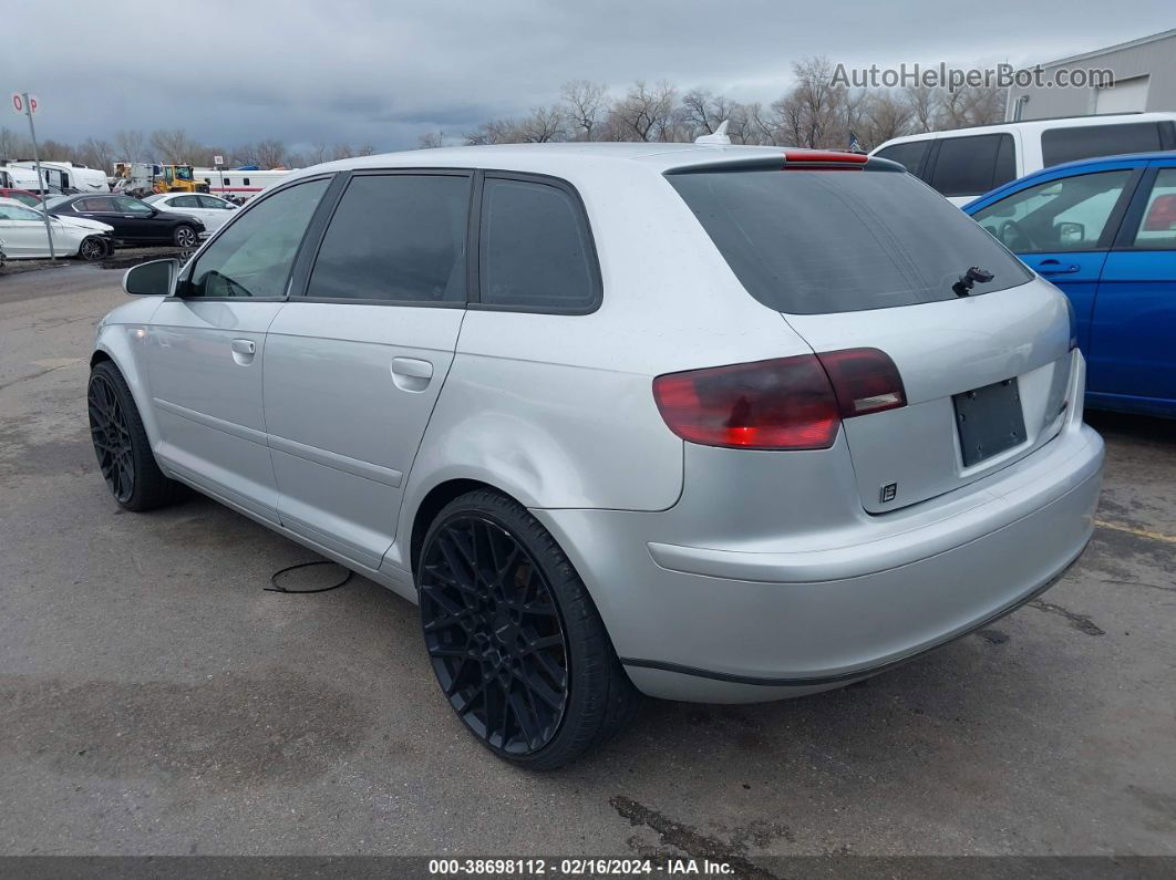 2008 Audi A3 2.0t Silver vin: WAUHF78P28A067391