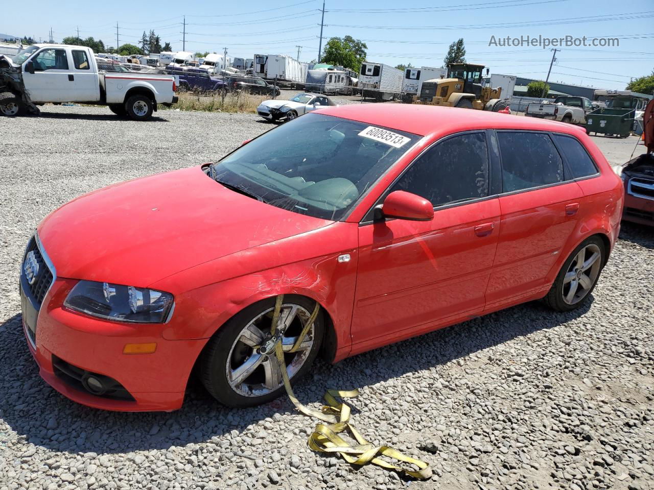 2008 Audi A3 2.0 Red vin: WAUHF78P48A098142