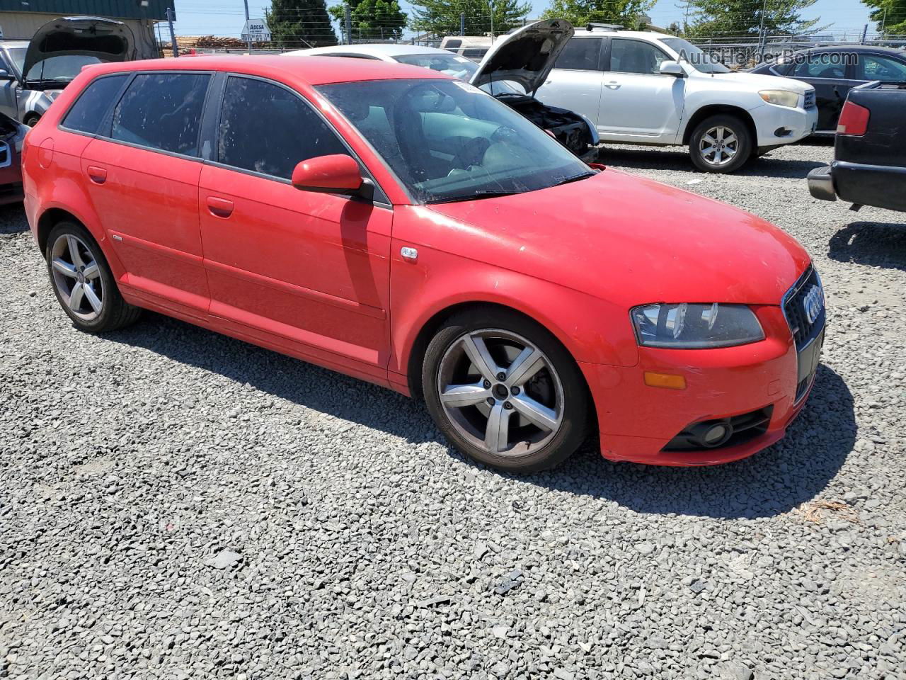 2008 Audi A3 2.0 Red vin: WAUHF78P48A098142