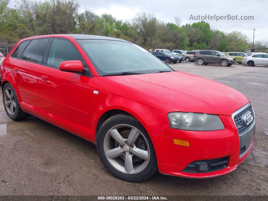 2008 Audi A3 2.0t Red vin: WAUHF78P68A148622