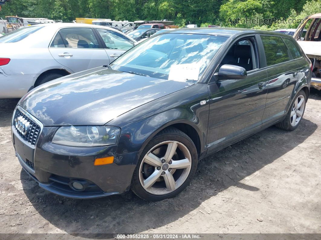 2008 Audi A3 2.0t Black vin: WAUHF78PX8A046868